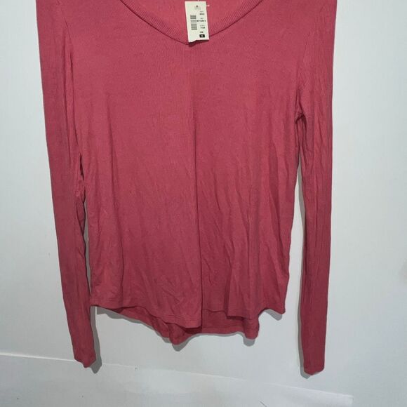 Aeropostale Long Sleeve Seriously Soft Ribbed V-Neck Tee Size Small NWT - Picture 3 of 10